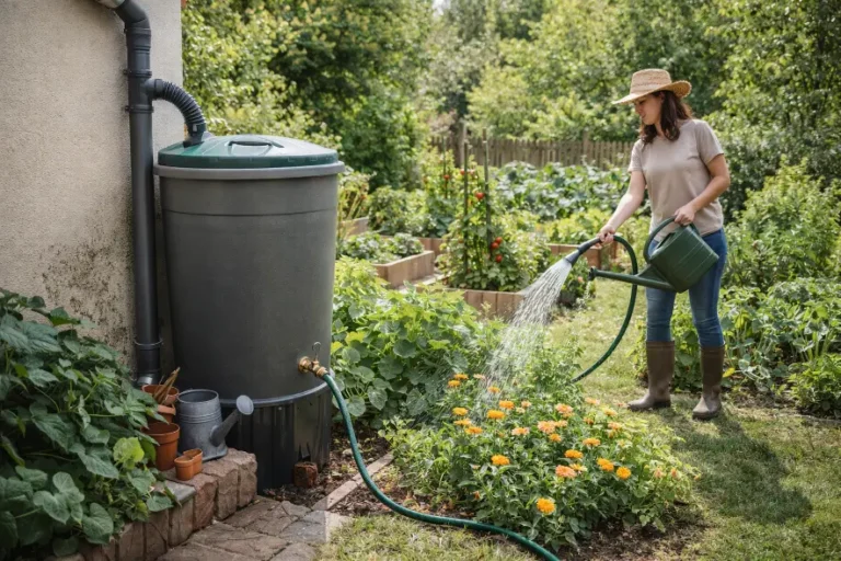 Récupérer et réutiliser l’eau de pluie au jardin