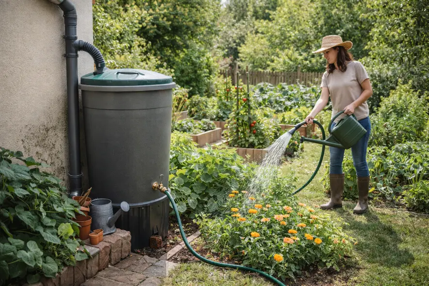 Récupérer et réutiliser l’eau de pluie au jardin
