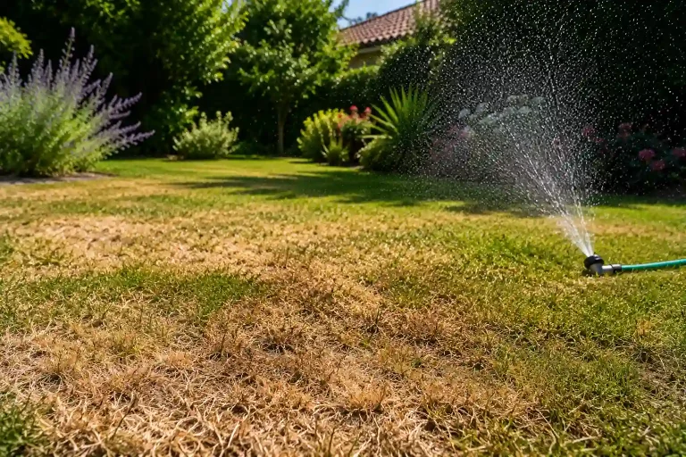 Comment sauver une pelouse brûlée par la chaleur sans retourner tout le jardin ?