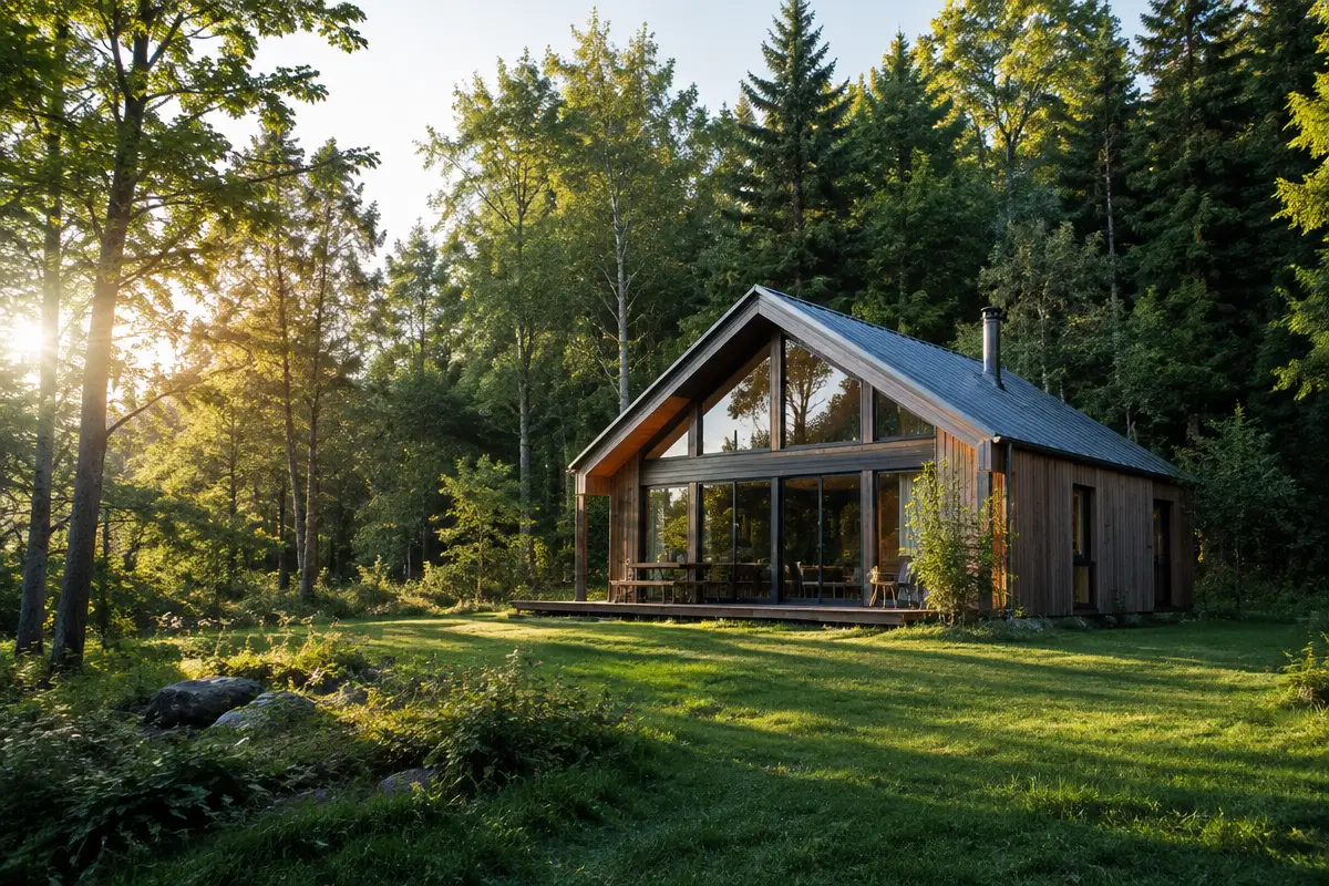 Maison en lisière de forêt